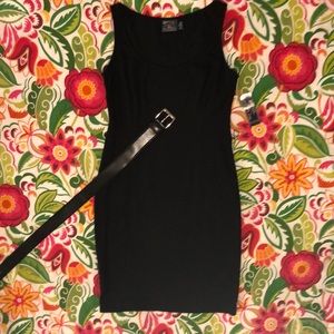 American Living Sleeveless Belted Jersey Dress